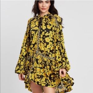 Free People Yellow Floral Love Letter Tunic